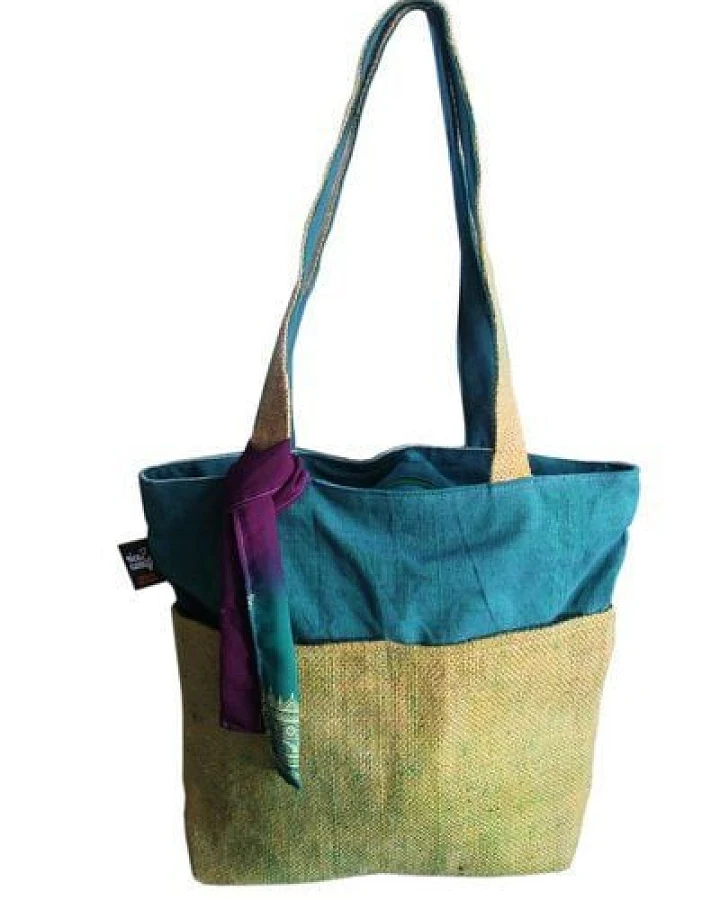 Rice&Carry RICE & CARRY Schultertasche aus Jute