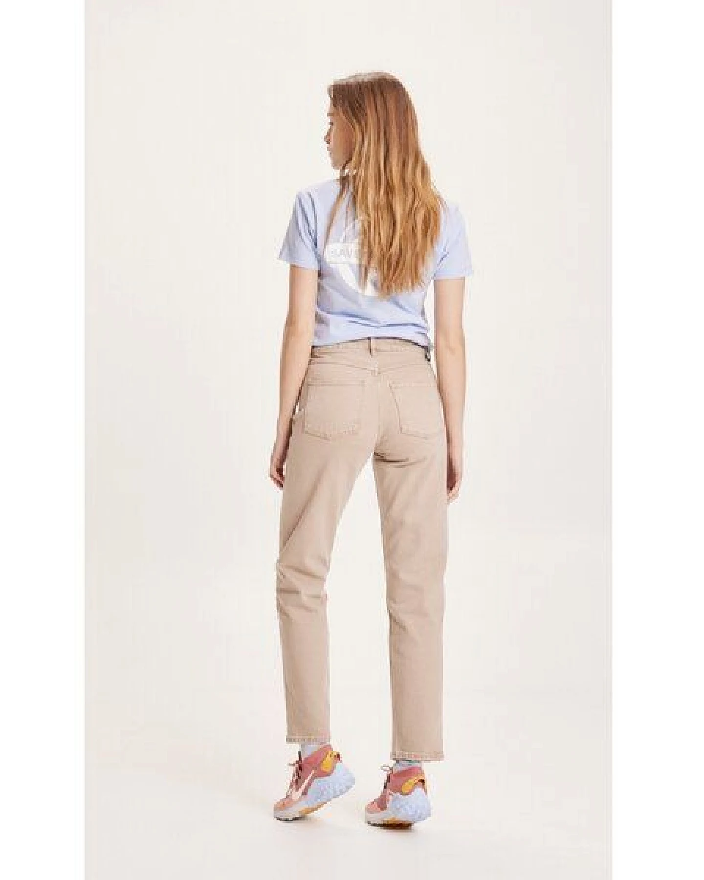 KnowledgeCotton Apparel Straight Twill Pants STELLA - NUANCE BY NATURE – Ansicht 3