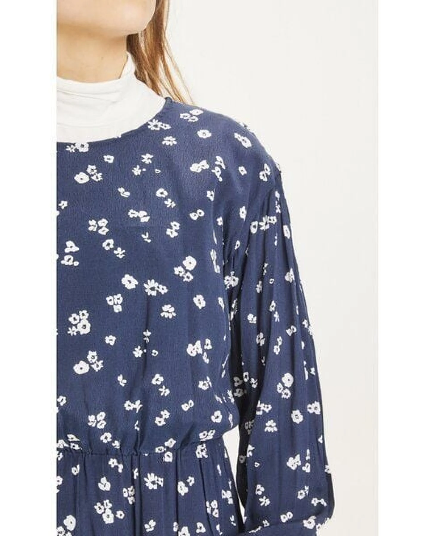 KnowledgeCotton Apparel Maxikleid Fleur mit Blumenmuster aus Lenzing EcoVero – Ansicht 4