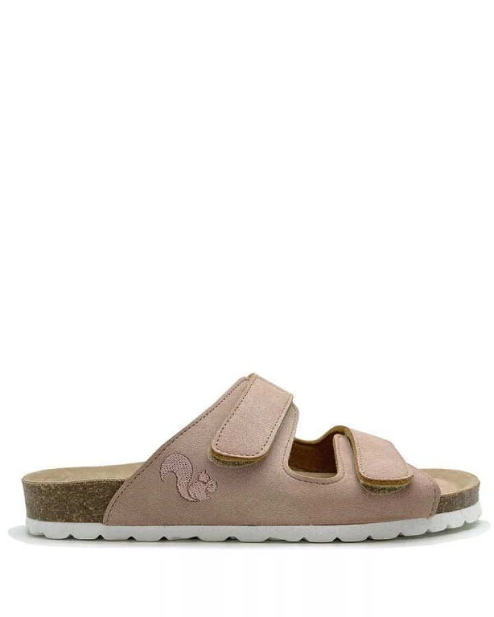 Vegane "thies ® Eco Bio Velcro Sandale" fair produziert mit Kork-Tieffussbett