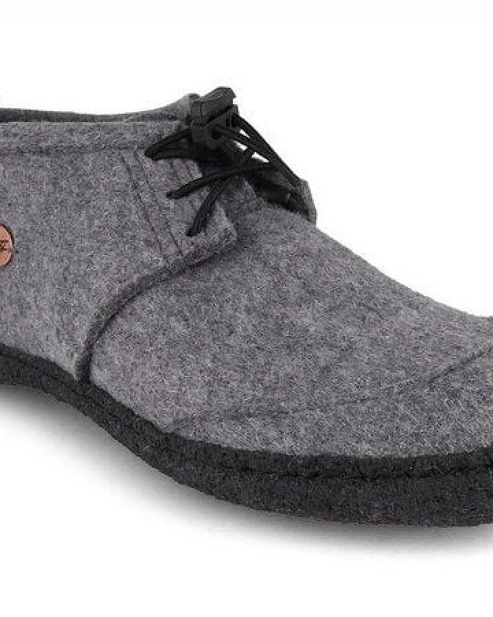 WoolFit Barfußschuhe-Hausschuhe Hybrid 'Nomad' aus 100% Wolle mit Minimalsohle