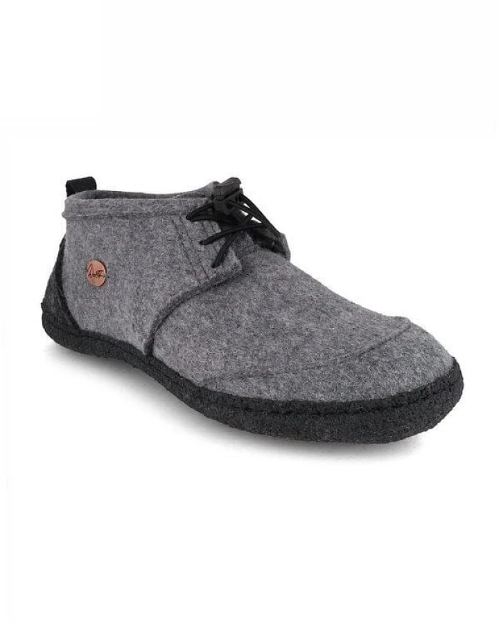 WoolFit Barfußschuhe-Hausschuhe Hybrid 'Nomad' aus 100% Wolle mit Minimalsohle