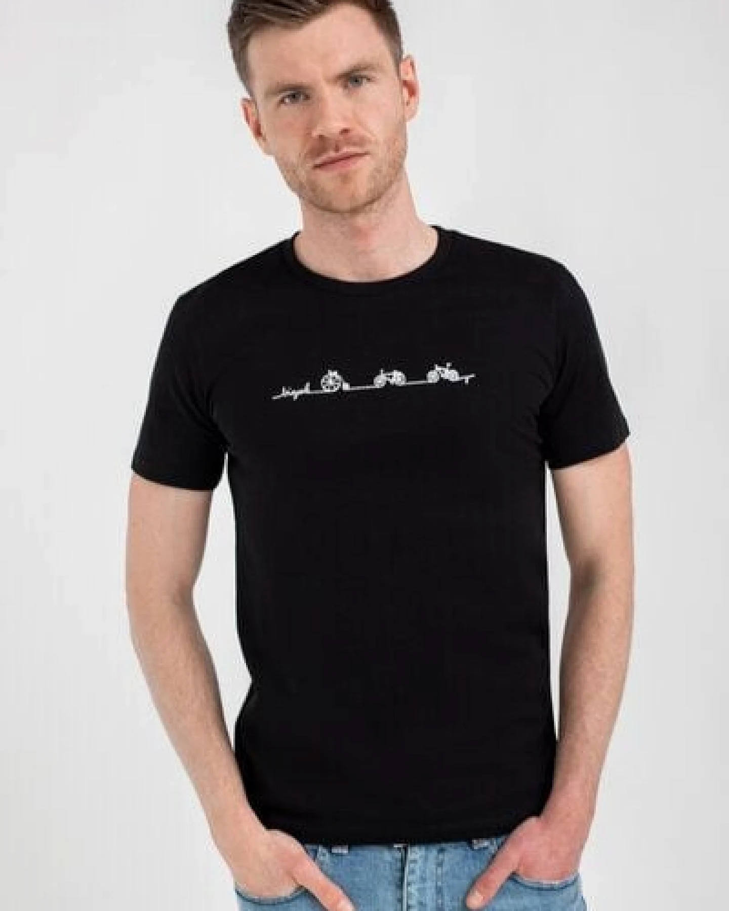 Brandless Basic Bio T-Shirt (men) Nr.3 Bicycle Line GOTS 155g/m² – Ansicht 2