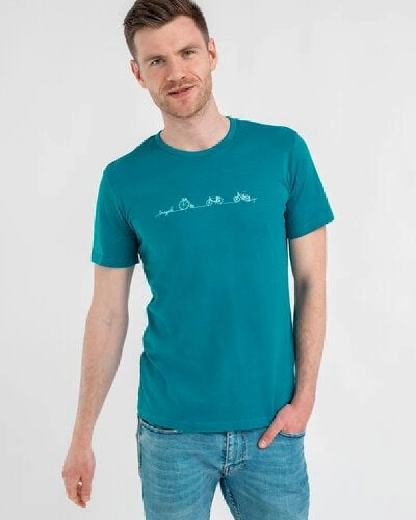 Brandless Basic Bio T-Shirt (men) Nr.3 Bicycle Line GOTS 155g/m² – Ansicht 2