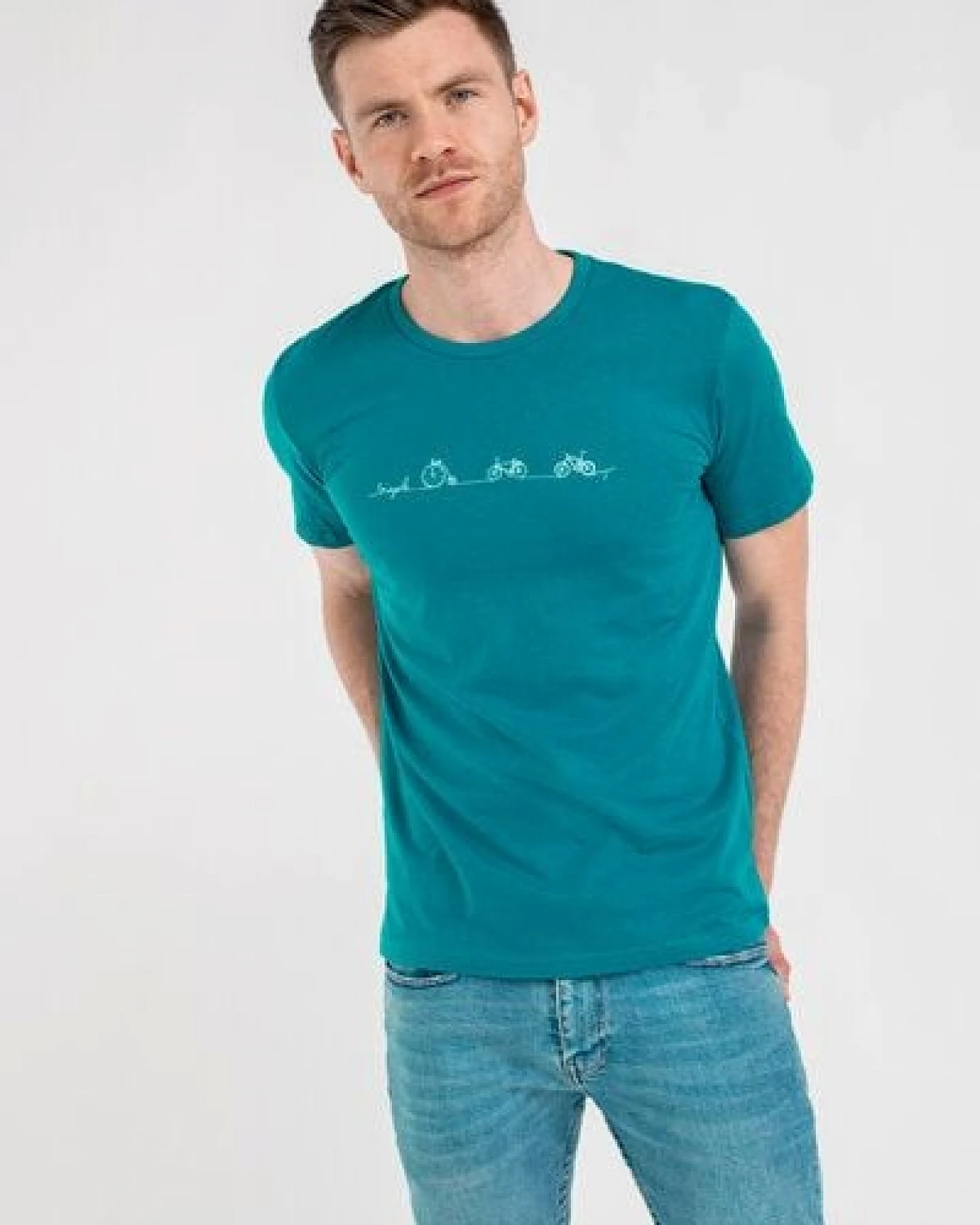 Brandless Basic Bio T-Shirt (men) Nr.3 Bicycle Line GOTS 155g/m² – Ansicht 3
