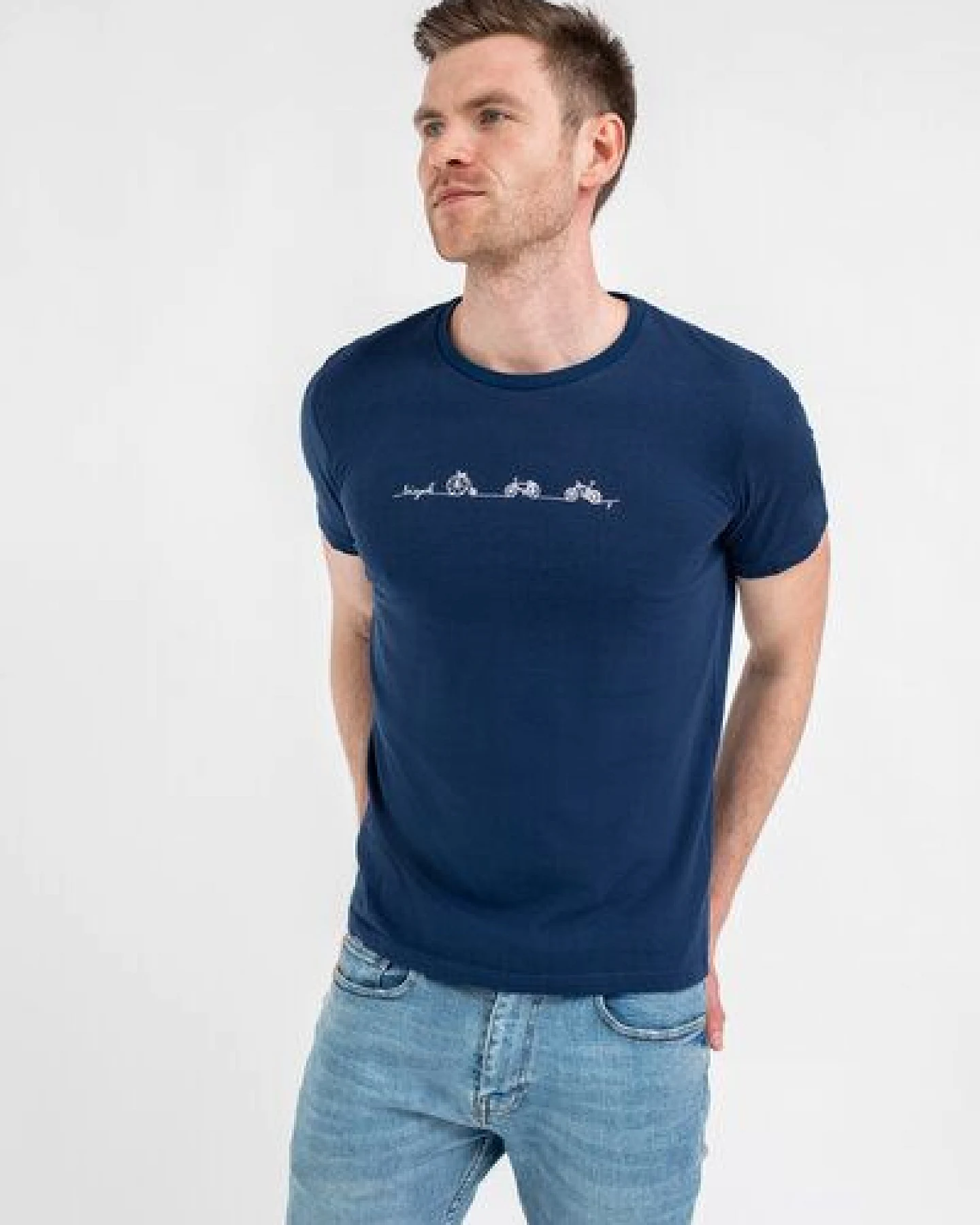 Brandless Basic Bio T-Shirt (men) Nr.3 Bicycle Line GOTS 155g/m² – Ansicht 2