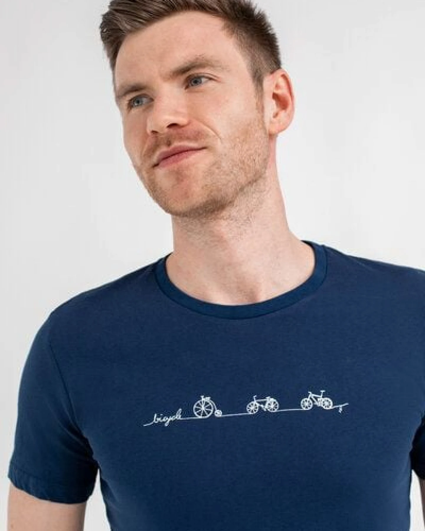 Brandless Basic Bio T-Shirt (men) Nr.3 Bicycle Line GOTS 155g/m² – Ansicht 4