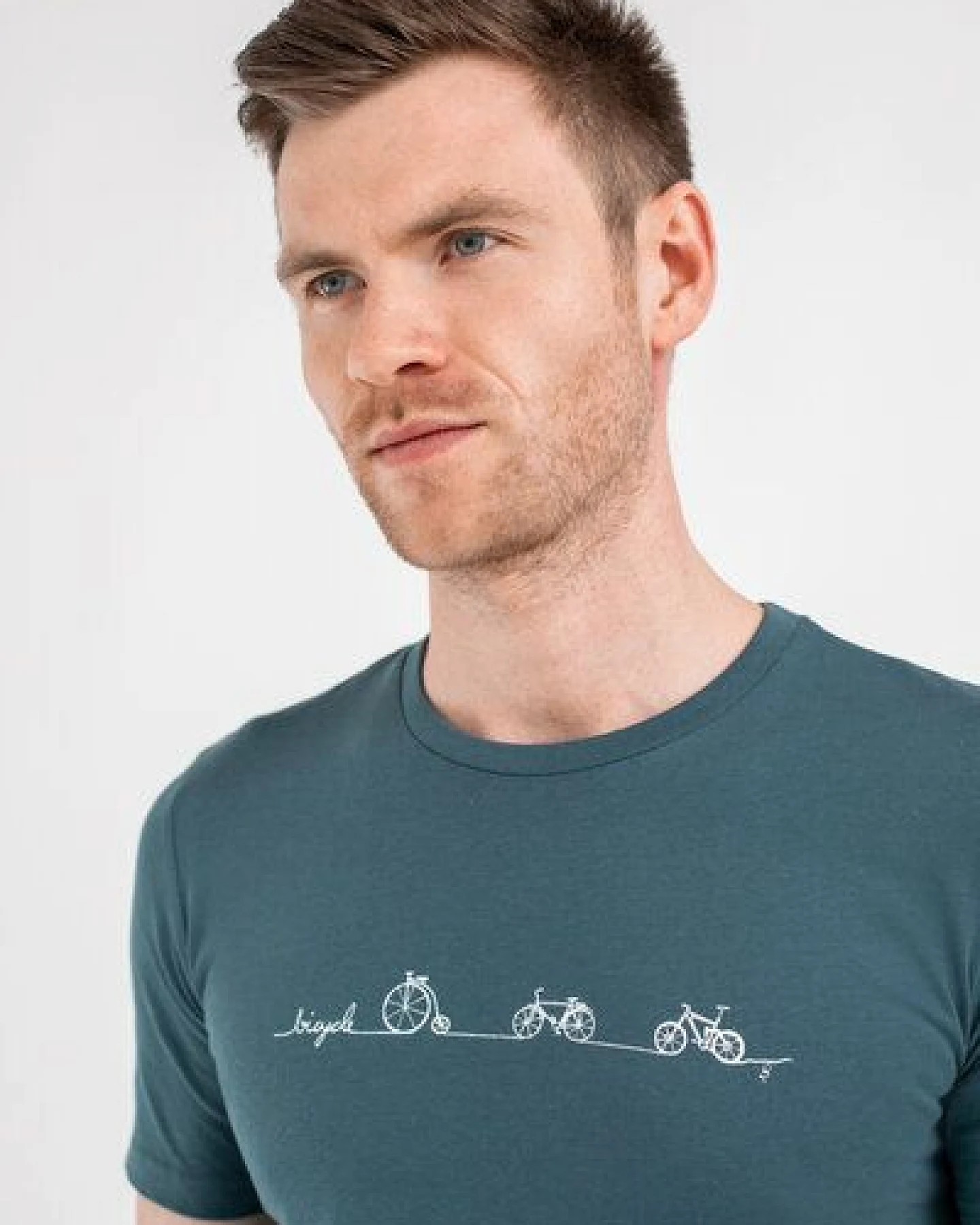 Brandless Basic Bio T-Shirt (men) Nr.3 Bicycle Line GOTS 155g/m² – Ansicht 3