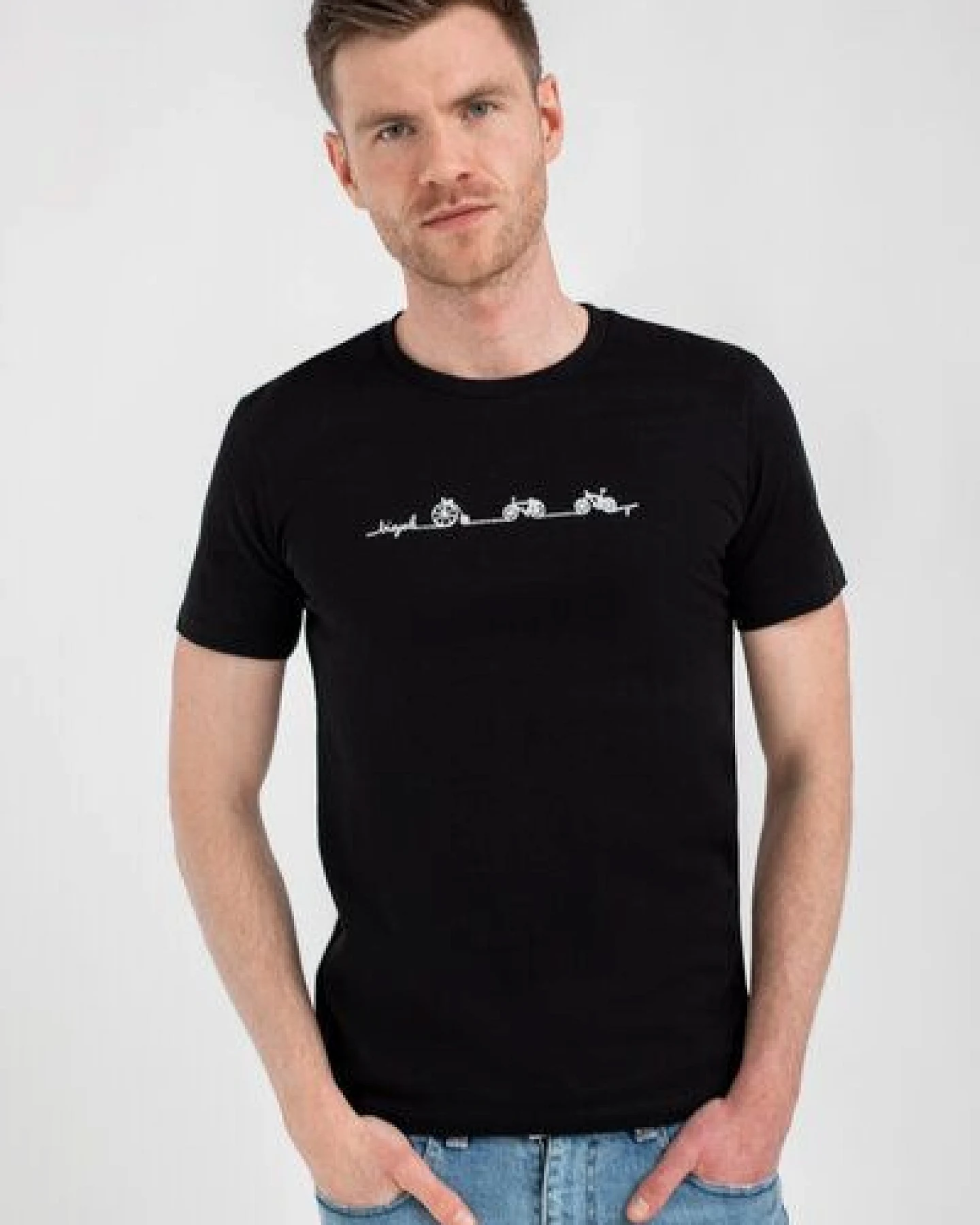 Brandless Basic Bio T-Shirt (men) Nr.3 Bicycle Line GOTS 155g/m² – Ansicht 2