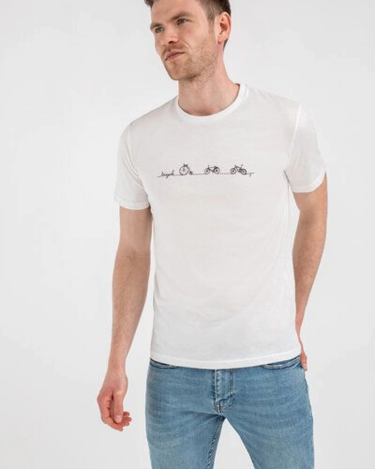 Brandless Basic Bio T-Shirt (men) Nr.3 Bicycle Line GOTS 155g/m² – Ansicht 3