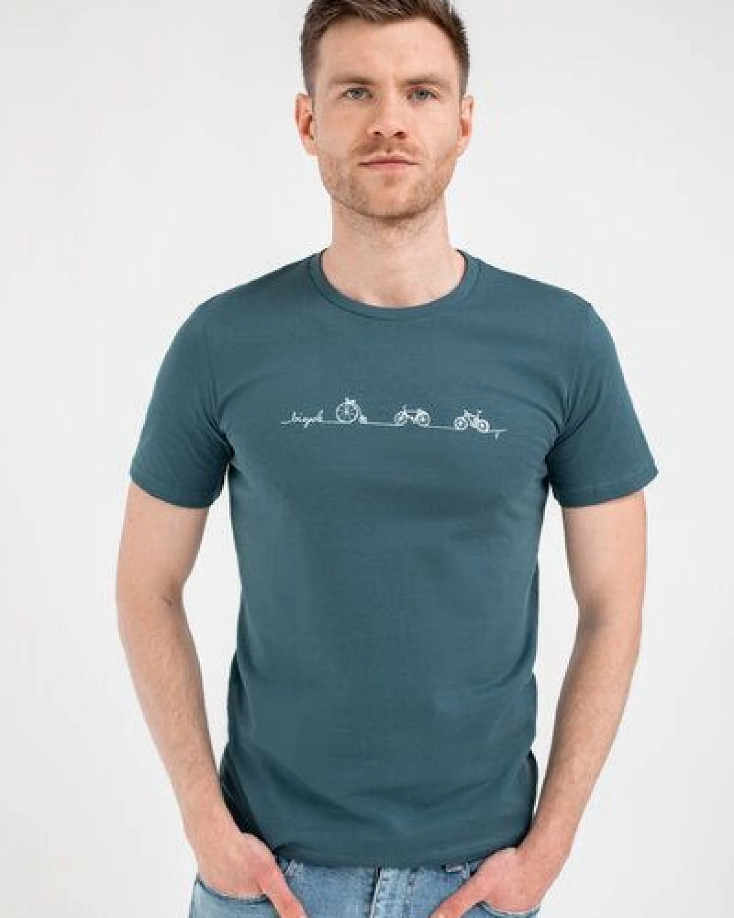 Brandless Basic Bio T-Shirt (men) Nr.3 Bicycle Line GOTS 155g/m² – Ansicht 2