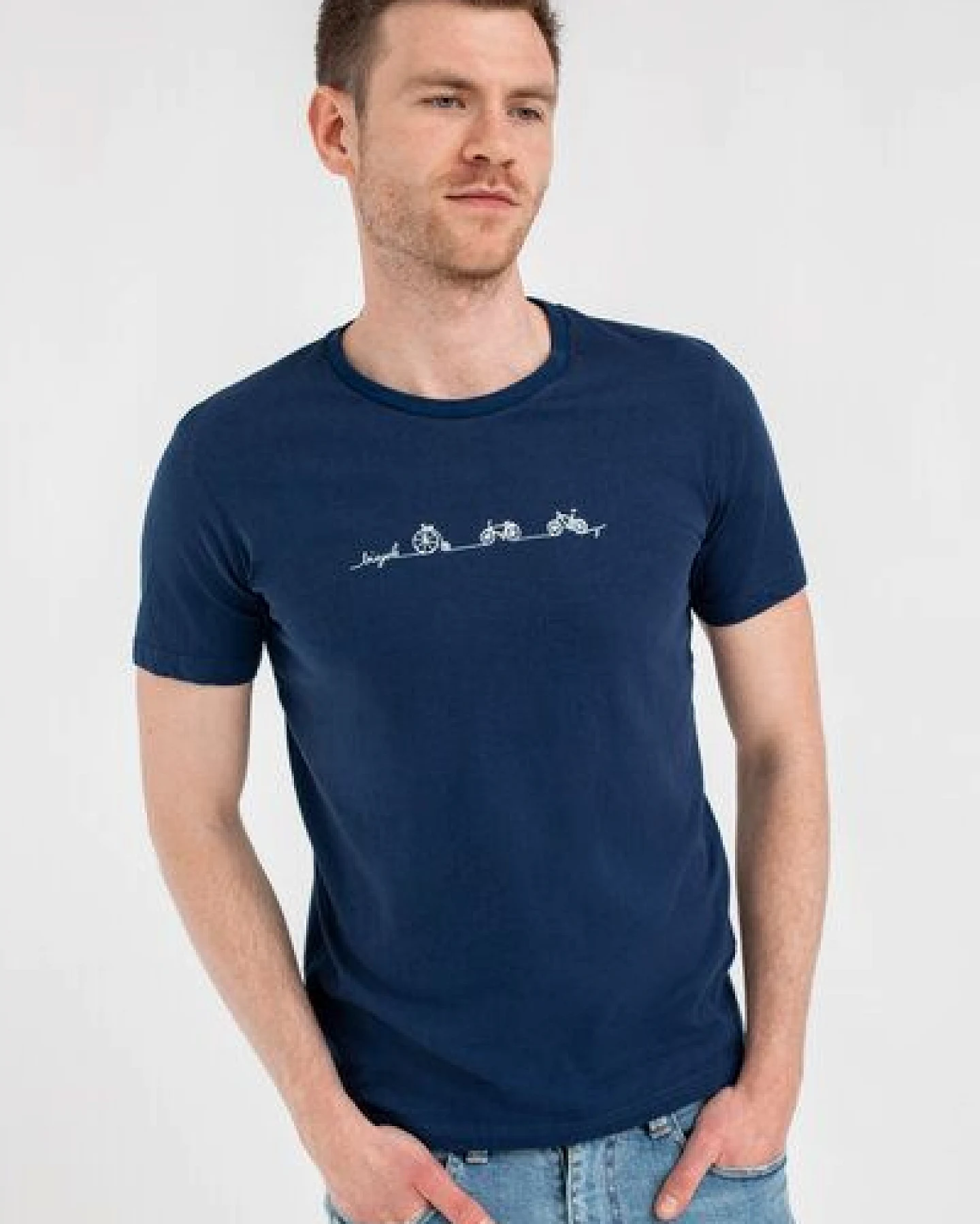 Brandless Basic Bio T-Shirt (men) Nr.3 Bicycle Line GOTS 155g/m² – Ansicht 2