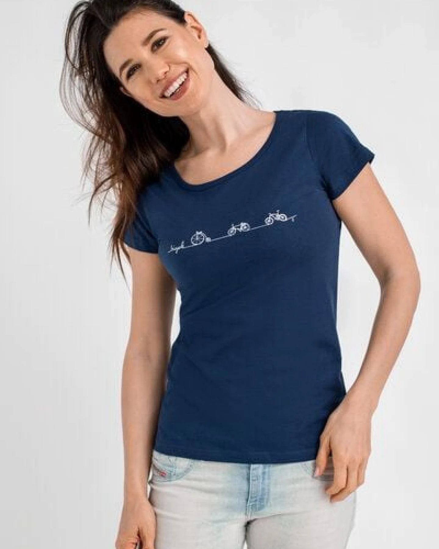 Brandless Basic Bio T-Shirt (ladies) Nr.2 Bicycle Line – Ansicht 4