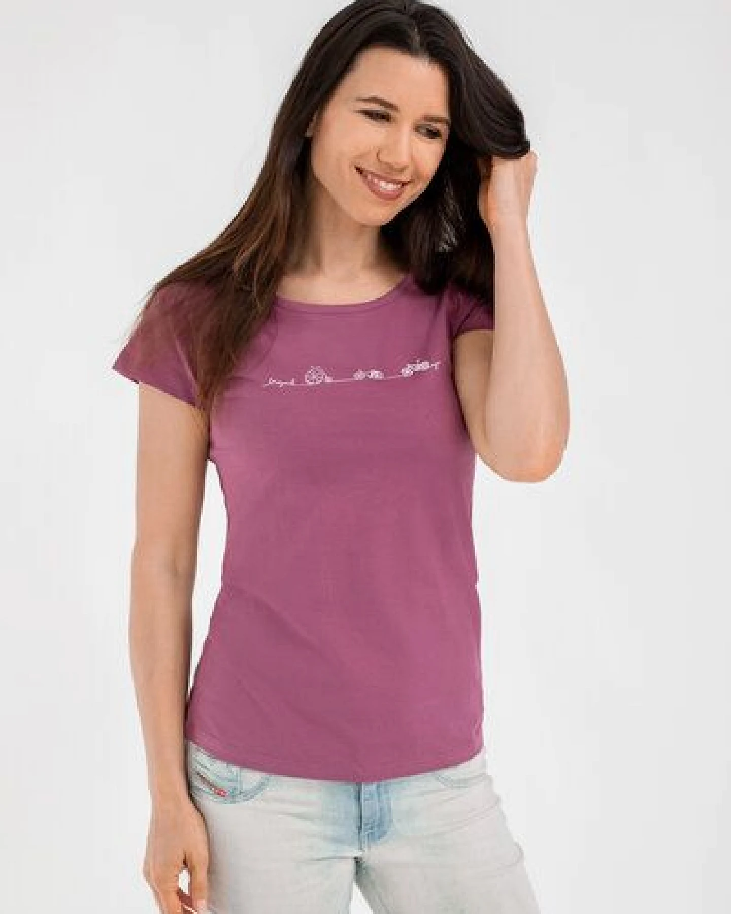 Brandless Basic Bio T-Shirt (ladies) Nr.2 Bicycle Line – Ansicht 3
