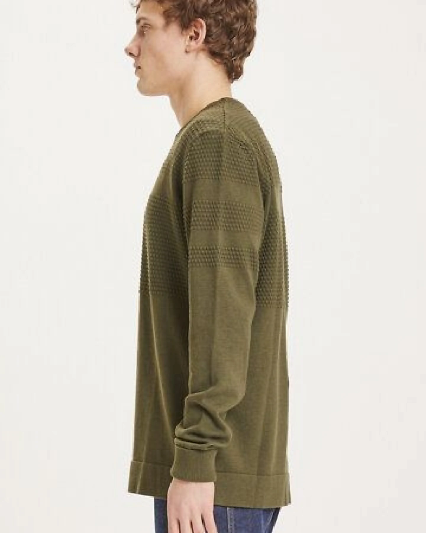 KnowledgeCotton Apparel Strickpullover FIELD Bobble Knit aus Bio-Baumwolle – Ansicht 2