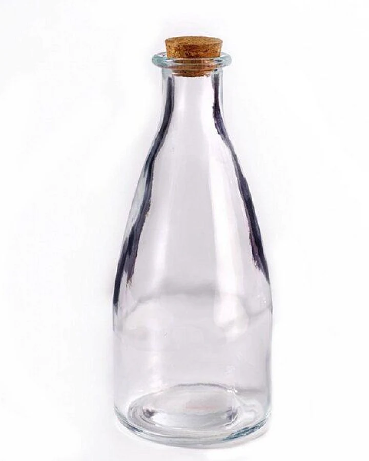 Mitienda Shop Glasflasche mit Korkverschluss