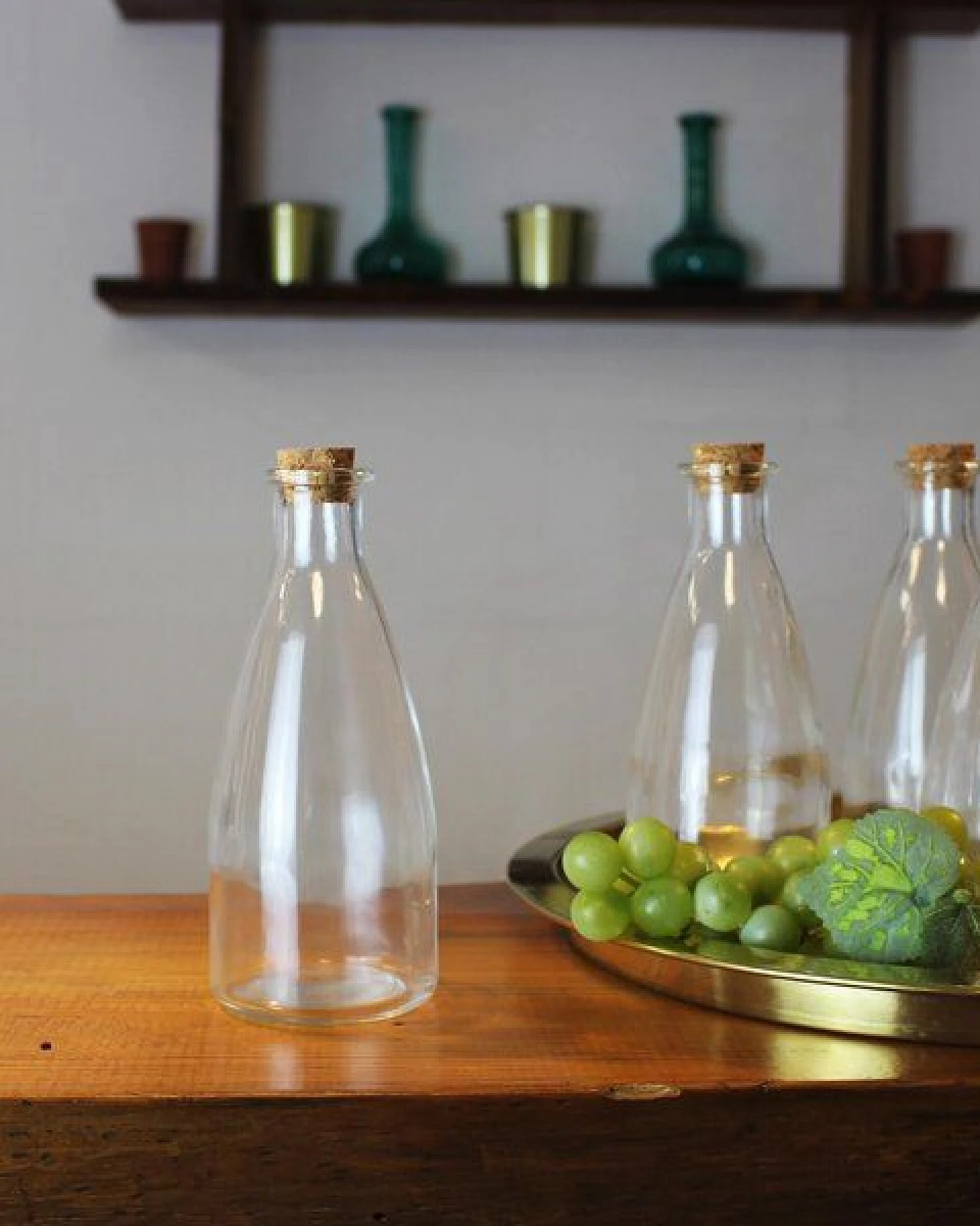 Mitienda Shop Glasflasche mit Korkverschluss – Ansicht 2