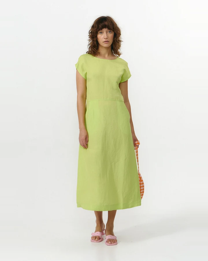 SUITE13LAB Damen vegan Kleid Tinto Apfelgrün