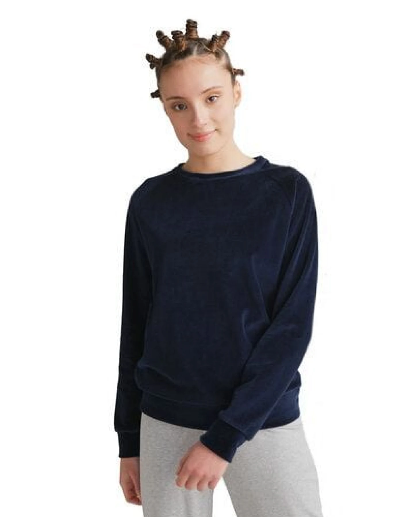 Leela Cotton Damen Nicky Sweatshirt Bio Baumwolle – Ansicht 2