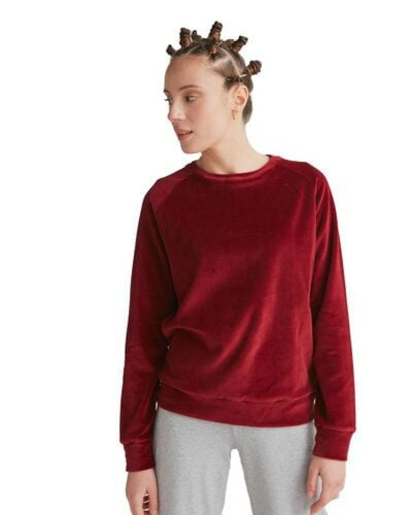 Leela Cotton Damen Nicky Sweatshirt Bio Baumwolle – Ansicht 2
