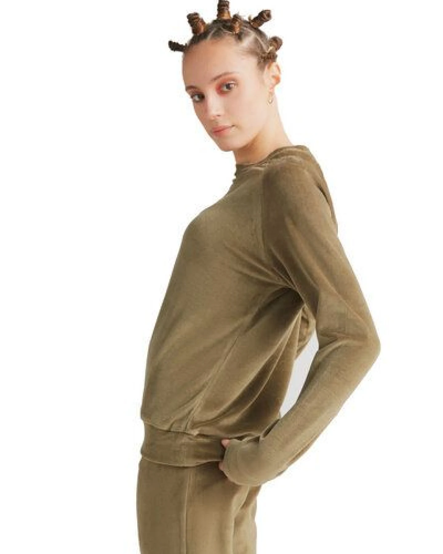 Leela Cotton Damen Nicky Sweatshirt Bio Baumwolle – Ansicht 2