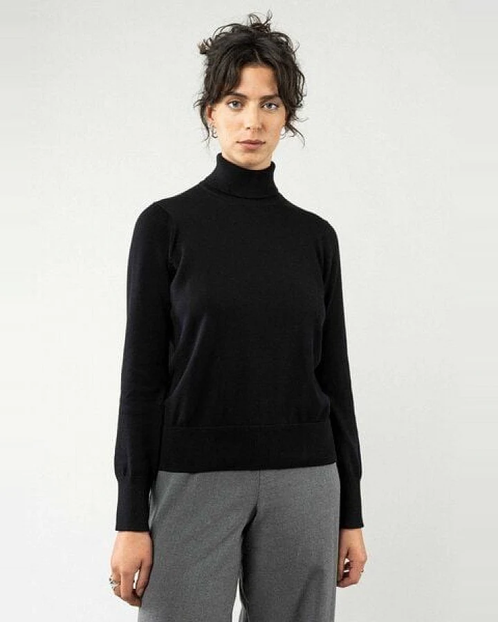 Feinstrick Rollkragenpullover MAYURA
