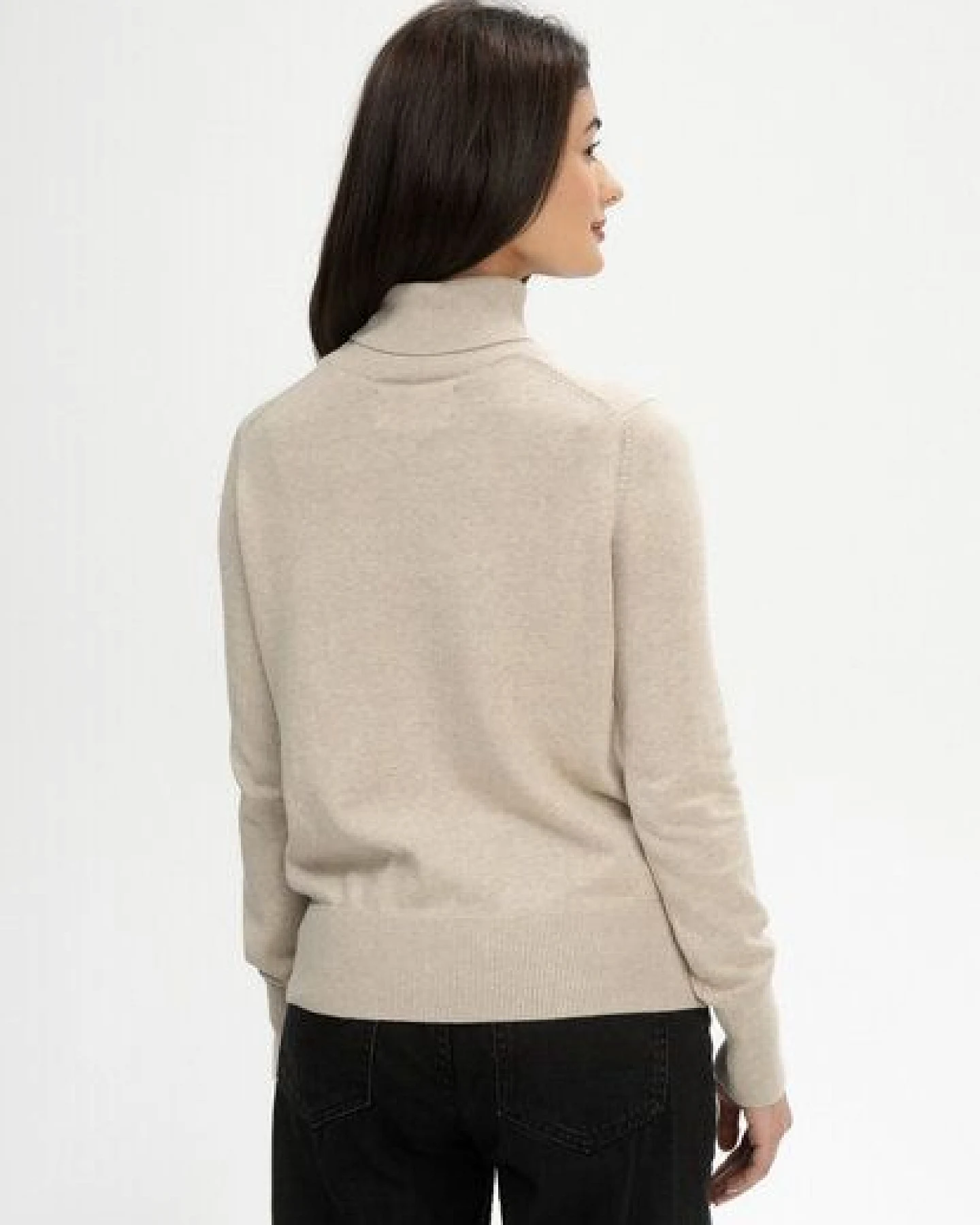 Feinstrick Rollkragenpullover MAYURA – Ansicht 2