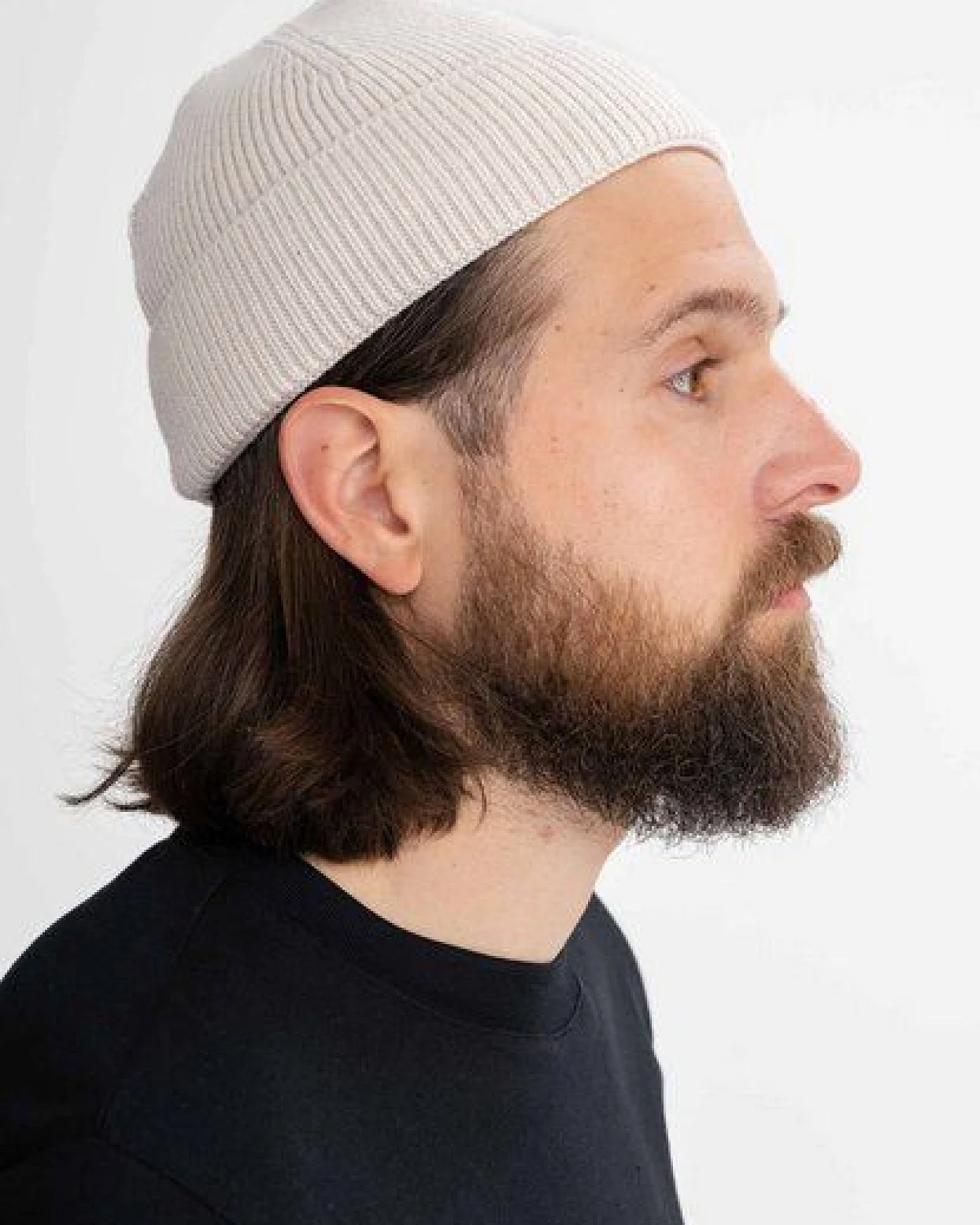 Kurze Rippstrick Mütze RAFI – Ansicht 3