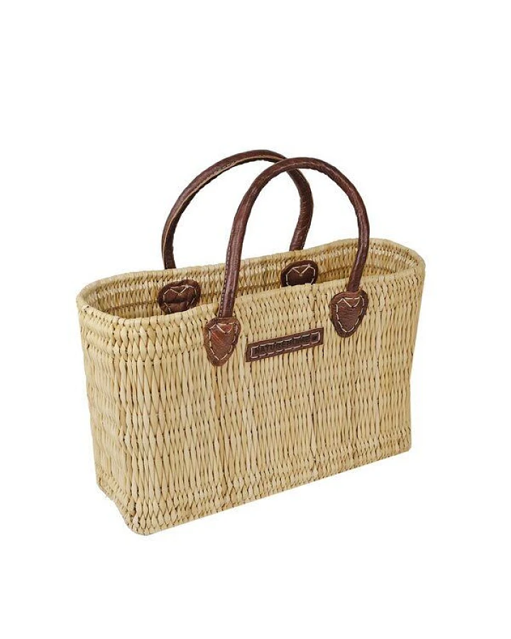 NATUREHOME Korbtasche Marktkorb Strandtasche mit 2 Henkeln