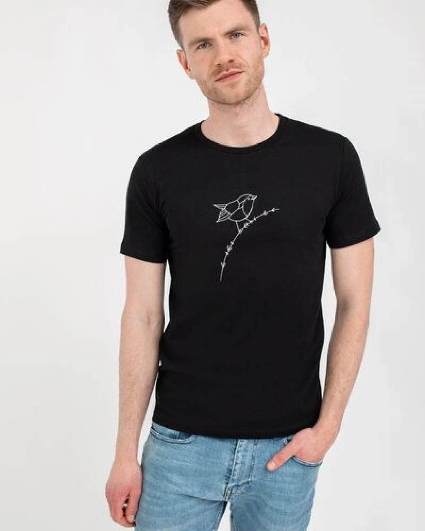 Brandless Basic Bio T-Shirt (men) Nr.3 Rotkehlchen 155g/m² GOTS – Ansicht 2