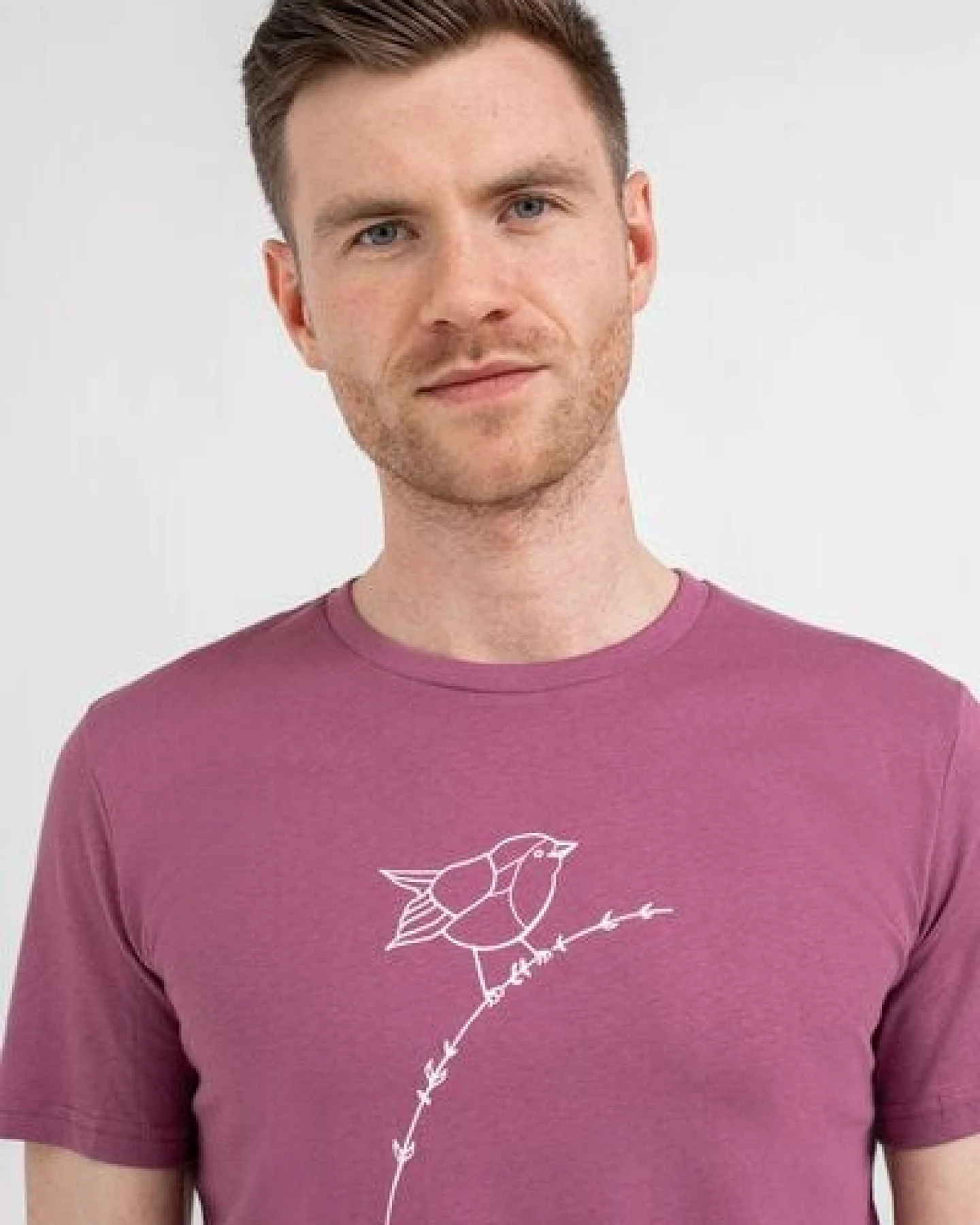 Brandless Basic Bio T-Shirt (men) Nr.3 Rotkehlchen 155g/m² GOTS – Ansicht 4