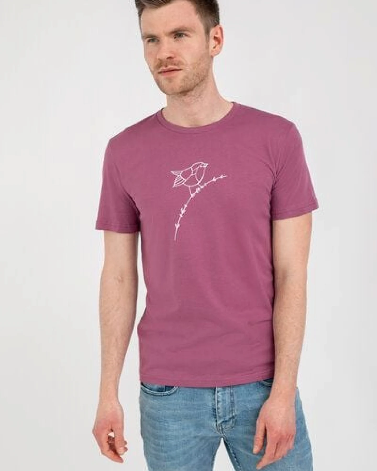Brandless Basic Bio T-Shirt (men) Nr.3 Rotkehlchen 155g/m² GOTS – Ansicht 2