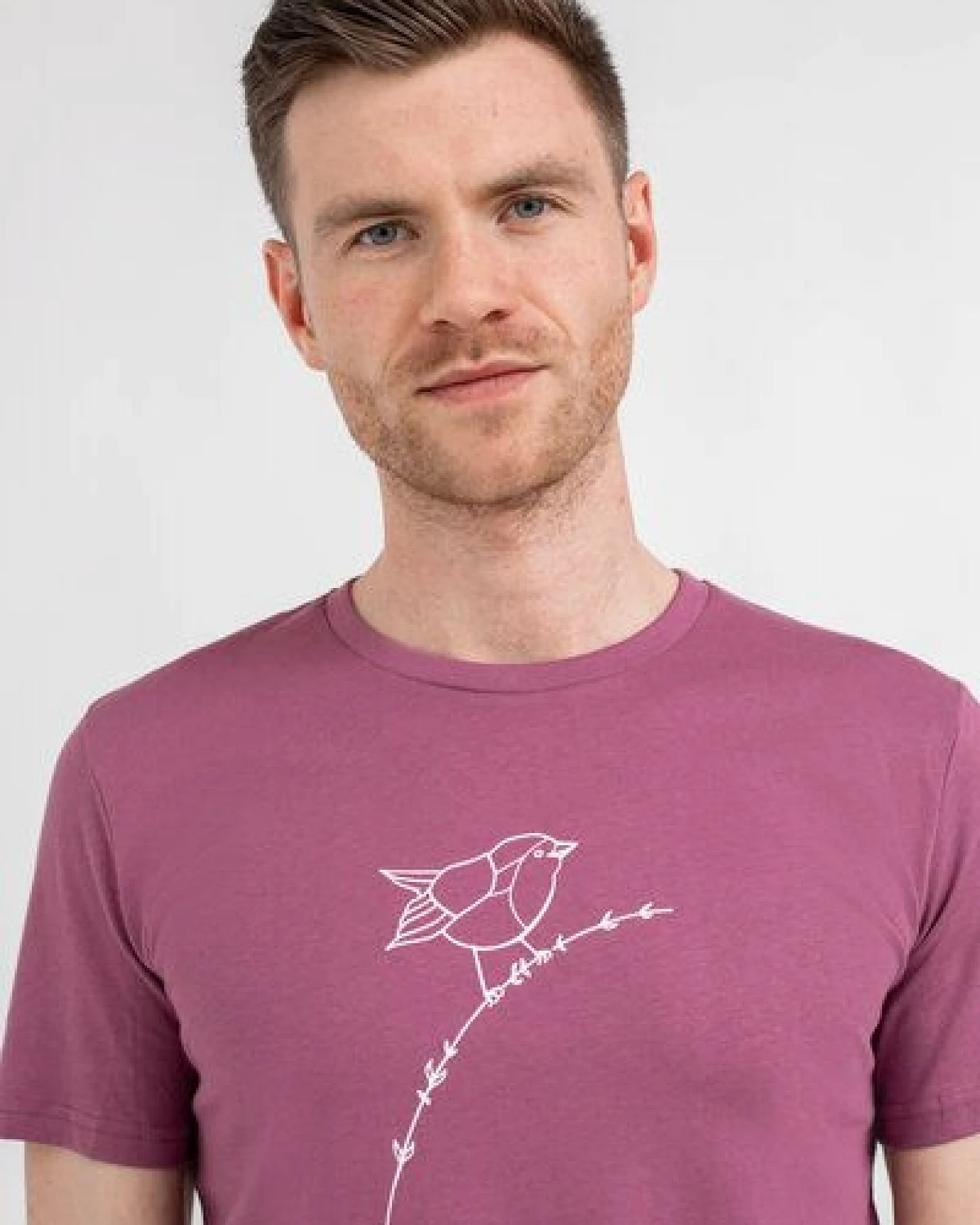 Brandless Basic Bio T-Shirt (men) Nr.3 Rotkehlchen 155g/m² GOTS – Ansicht 4