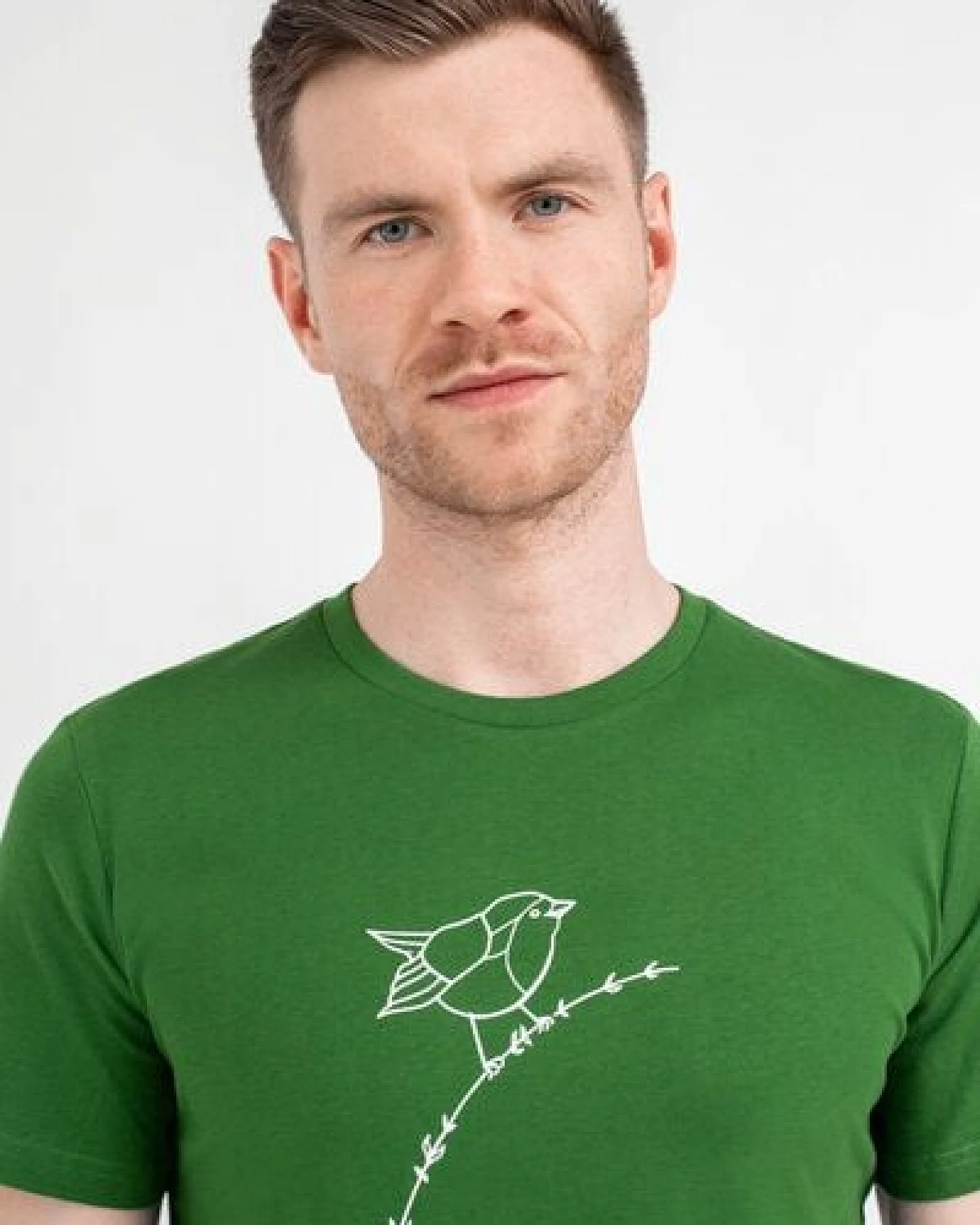 Brandless Basic Bio T-Shirt (men) Nr.3 Rotkehlchen 155g/m² GOTS – Ansicht 4