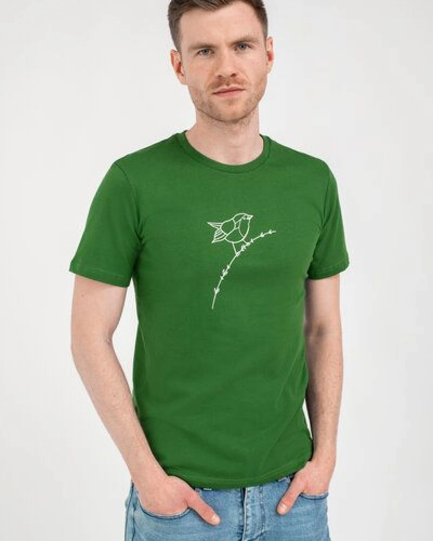 Brandless Basic Bio T-Shirt (men) Nr.3 Rotkehlchen 155g/m² GOTS – Ansicht 2