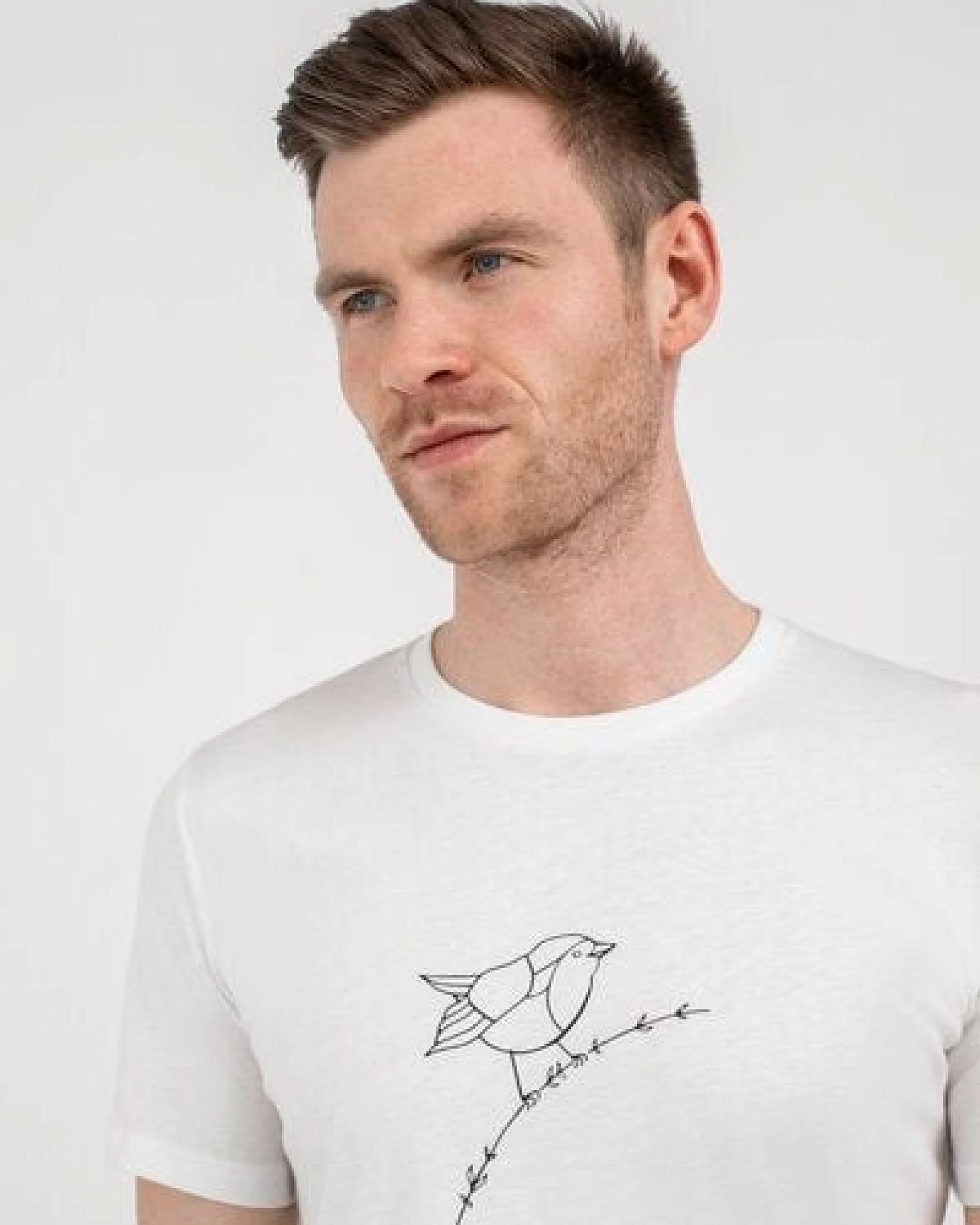 Brandless Basic Bio T-Shirt (men) Nr.3 Rotkehlchen 155g/m² GOTS – Ansicht 3