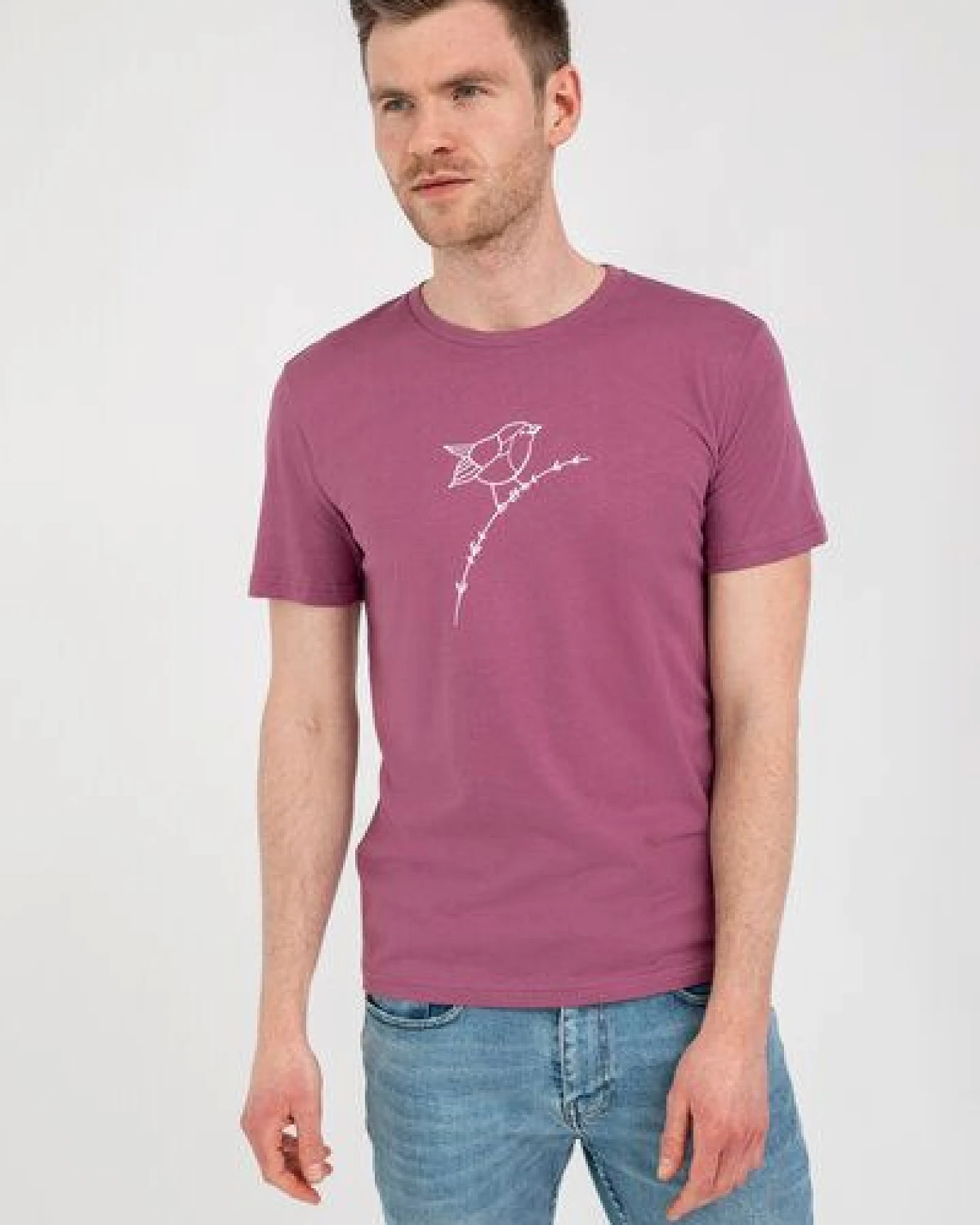 Brandless Basic Bio T-Shirt (men) Nr.3 Rotkehlchen 155g/m² GOTS – Ansicht 2