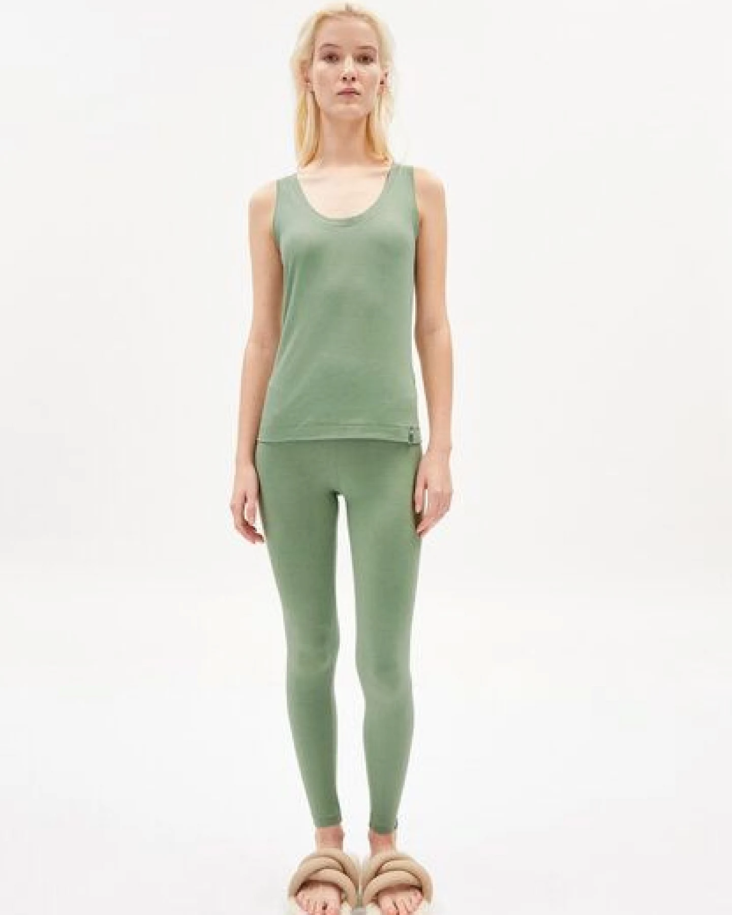 ARMEDANGELS FARIBAA LOGO - Damen Leggings aus Bio-Baumwoll Mix – Ansicht 4