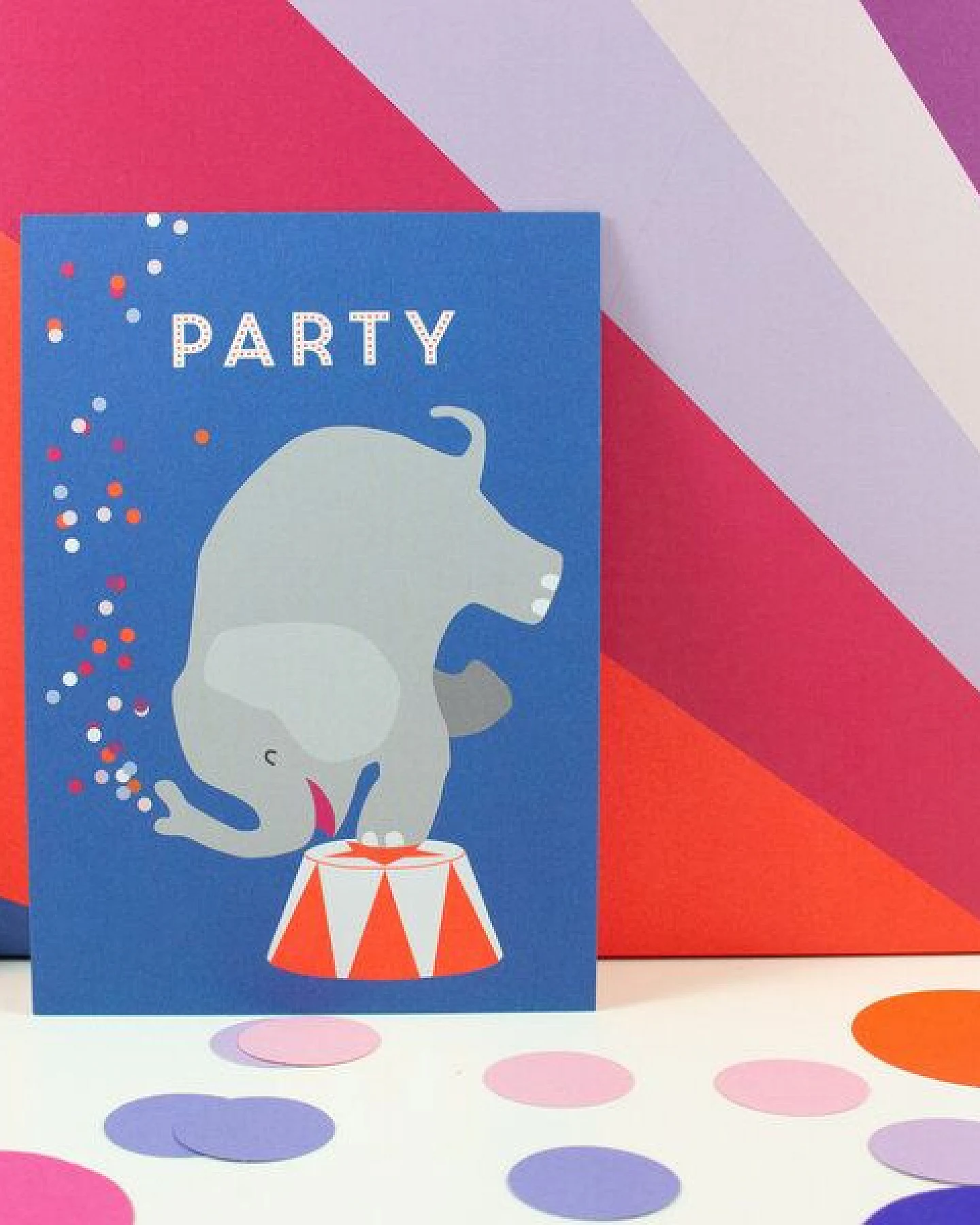 Bow & Hummingbird Postkarte Party – Ansicht 2