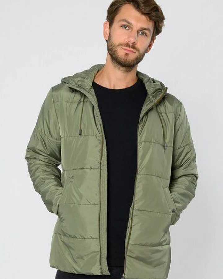 ThokkThokk Herren Kapok-Jacke TT2038 mit Kapok-Füllung inkl. Beanie