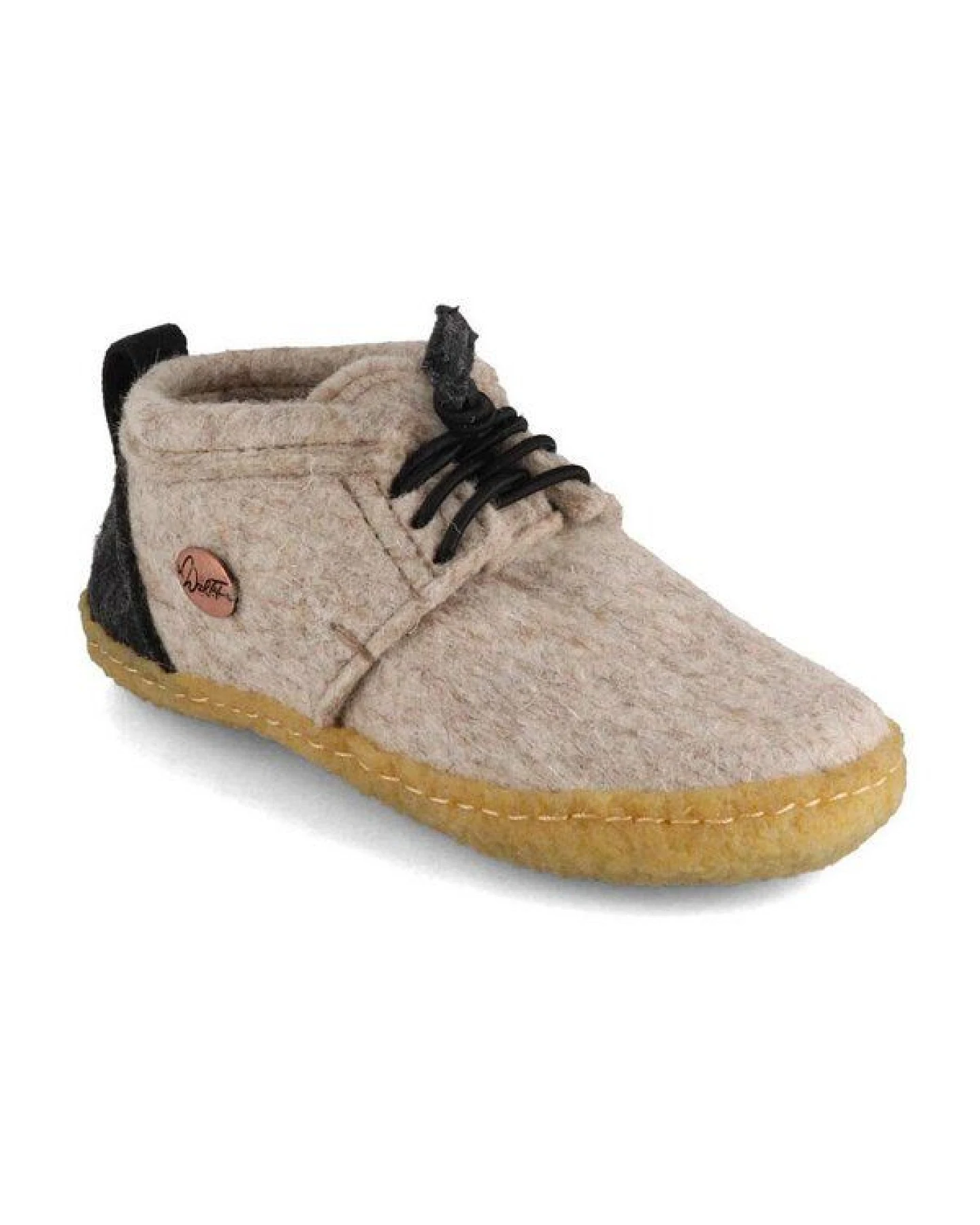 WoolFit Kinder Barfuß-Hausschuhe mit outdoor Sohle - aus 100% natürlicher Wolle mit Naturkautschuksohle, Gr. 25-35 – Ansicht 2