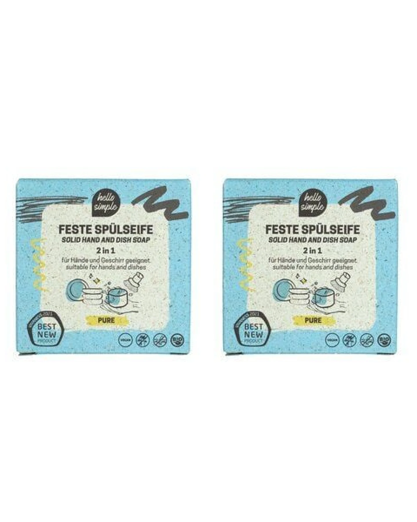 Hello Simple Festes Spülmittel-Set Pure – 100% Zero Waste – Ansicht 2