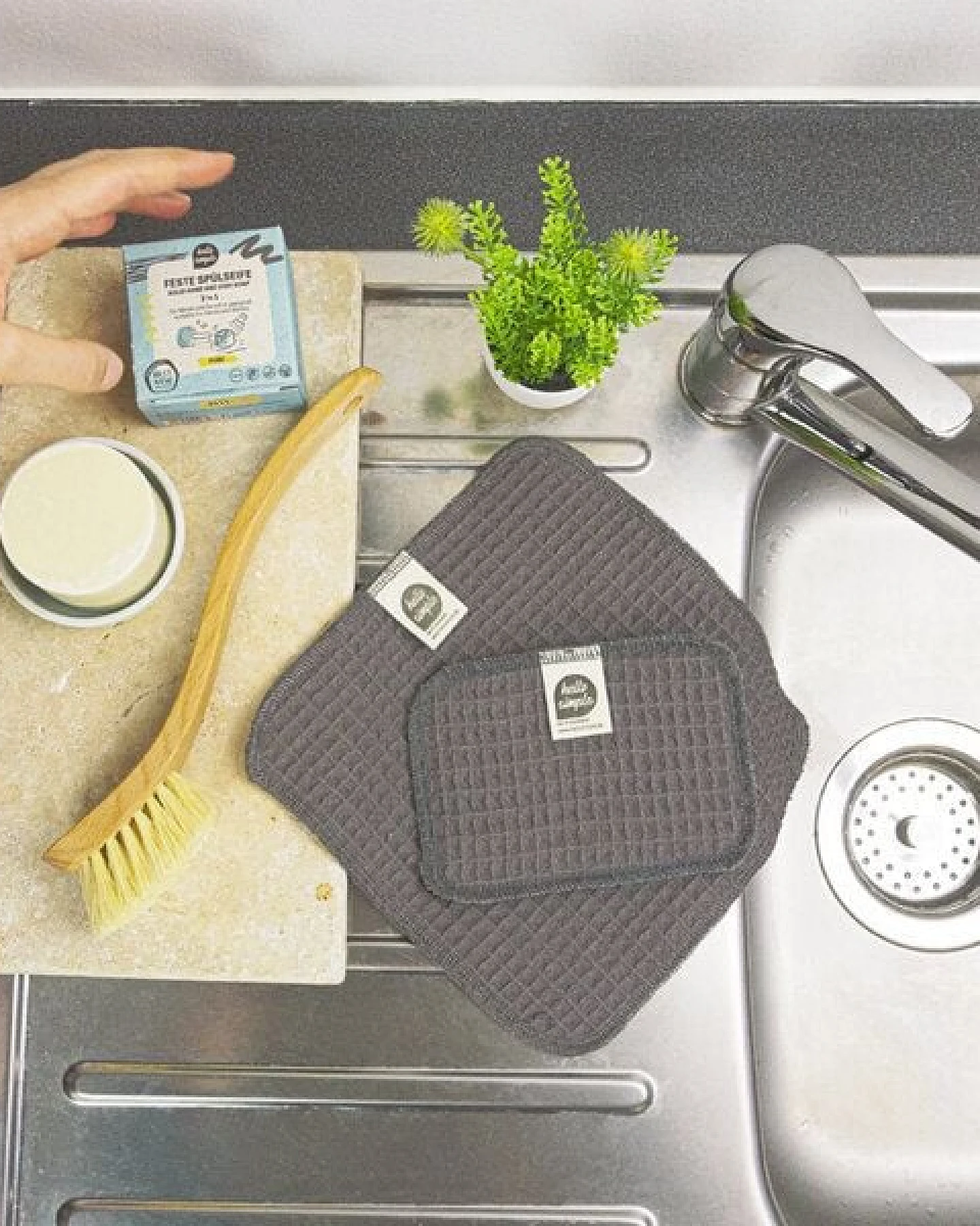 Hello Simple Festes Spülmittel-Set Pure – 100% Zero Waste – Ansicht 3