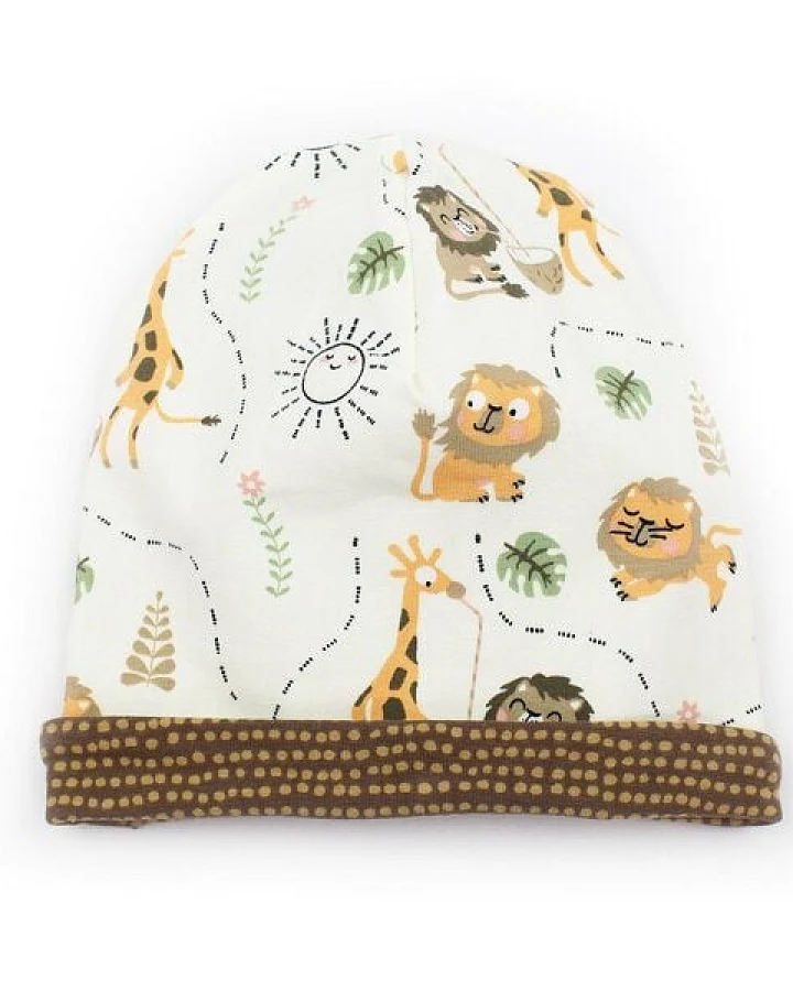 Sternchenwolke BIO Wendebeanie "Dschungelparty"