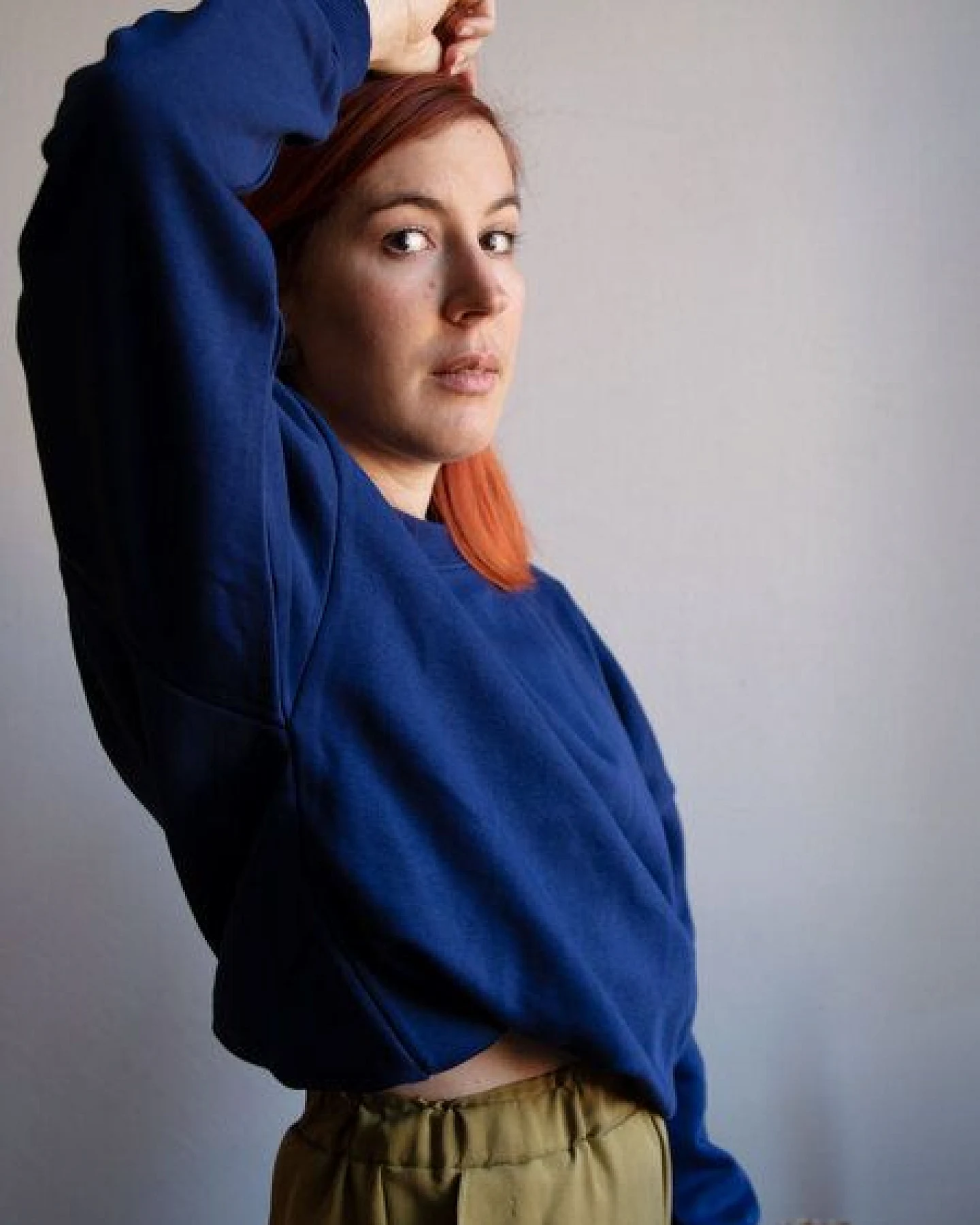 Ecostories Oversize Sweatshirt Shades of blue – Ansicht 2