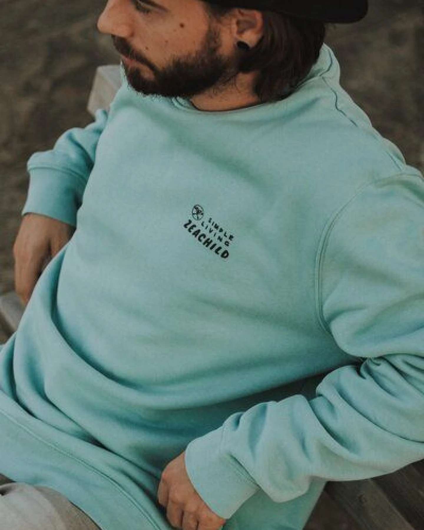 Zeachild Simple Living Hoodie Unisex – Ansicht 2