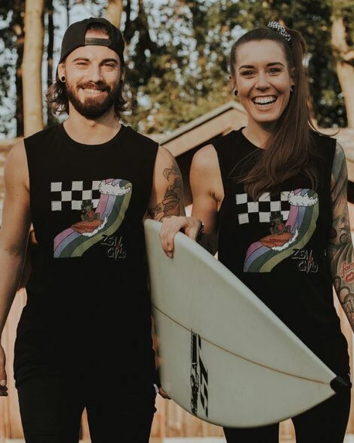 Zeachild Retrosurfer Karo Unisex Tanktop Achselshirt