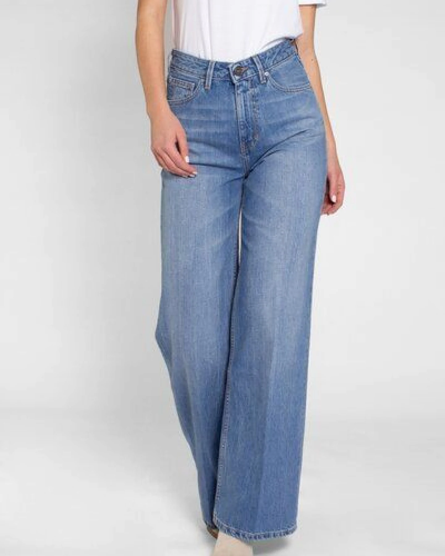 Kuyichi HARPER Loose Flare Jeans (light indigo) – Ansicht 2