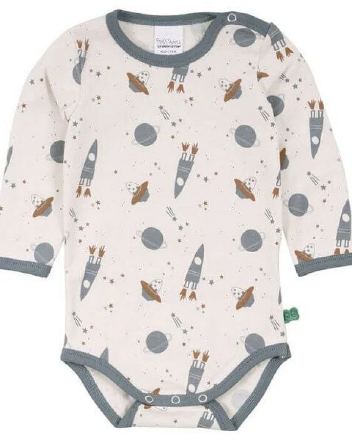 Langarm Baby Body *Astro* GOTS & Bio- Baumwolle