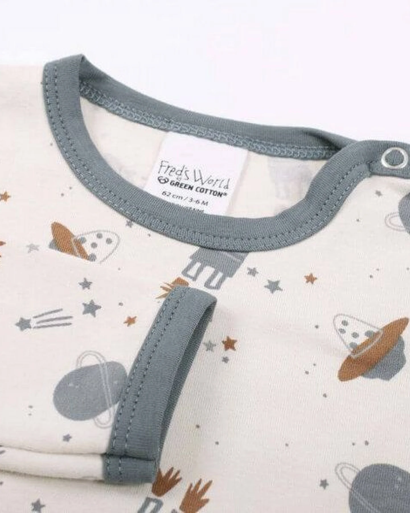 Langarm Baby Body *Astro* GOTS & Bio- Baumwolle – Ansicht 2